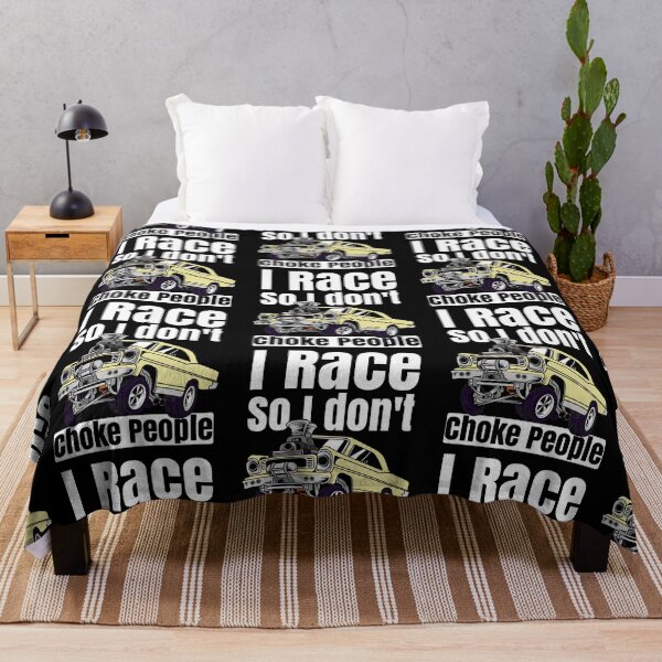 Item preview, I Race So I Don't Choke People Funny Drag Racing Muscle Car designed and sold by CharJens.