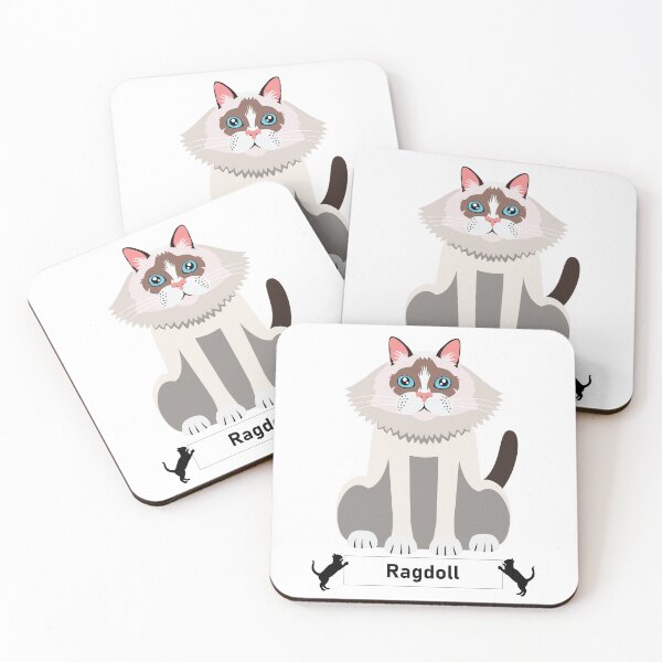 Item preview, Ragdoll Cat Breed - Cartoon Art Style designed and sold by EdKid.