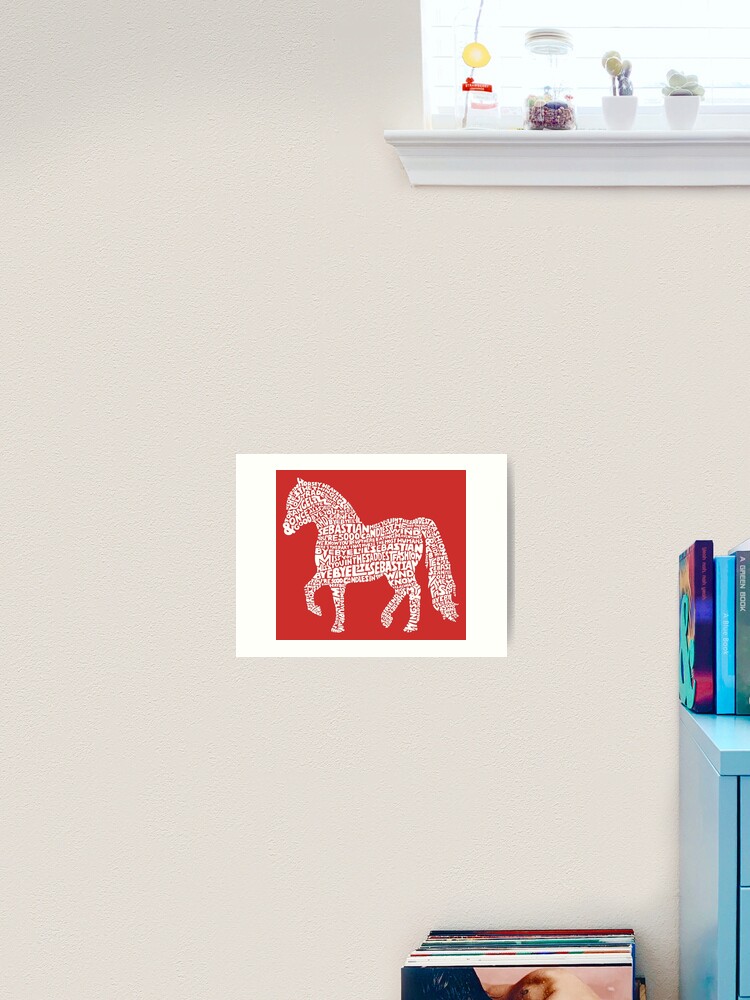 Tschuss Lil Sebastian Calligram Parks Amp Freizeit Rot Kunstdruck Von Drawntomind Redbubble