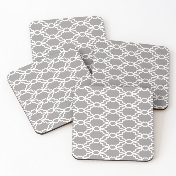 Artikelvorschau, Gray and White Tessellation Line Pattern 35 Pairs Dulux 2022 Popular Colour Birch Root - Color Trends entworfen und verkauft von ColorOfTheYears.