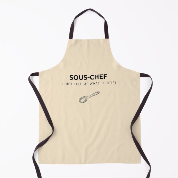 Hail To The Chef Funny Kitchen Aprons, White Cooking Aprons Gift Idea