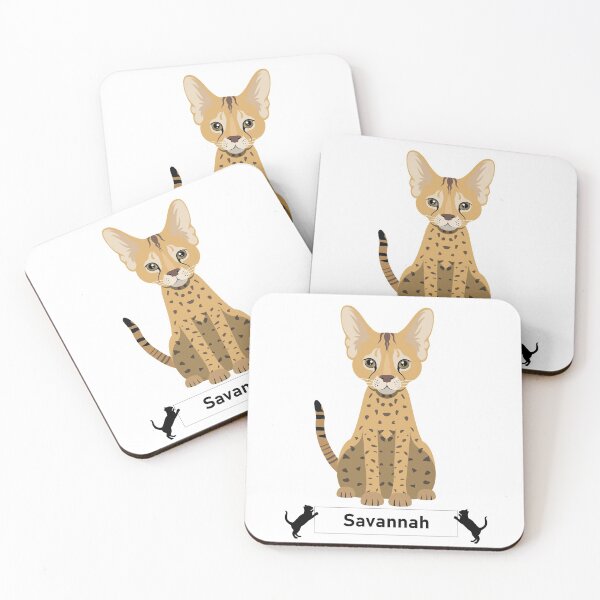 Item preview, Savannah Cat Breed - Cartoon Art Style designed and sold by EdKid.