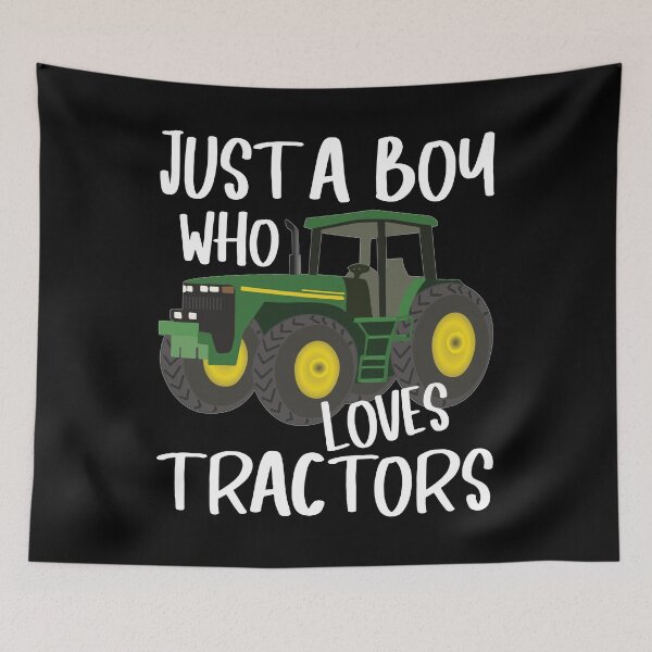Item preview, just a boy who loves tractors for Boys Tractor Farmer designed and sold by Unicorny-Design.