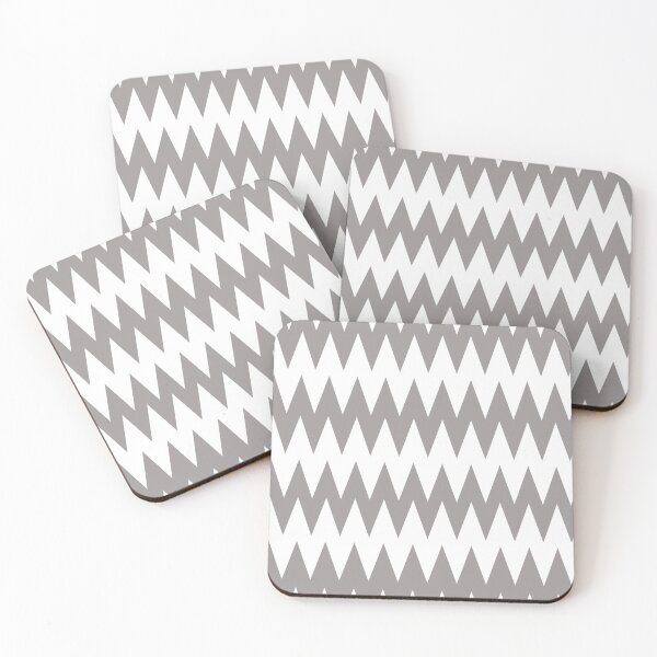 Aperçu de l'œuvre Gray and White Zig Zag Horizontal Stripe Pattern Pairs Dulux 2022 Popular Colour Birch Root - Color Trends créée et vendue par ColorOfTheYears.