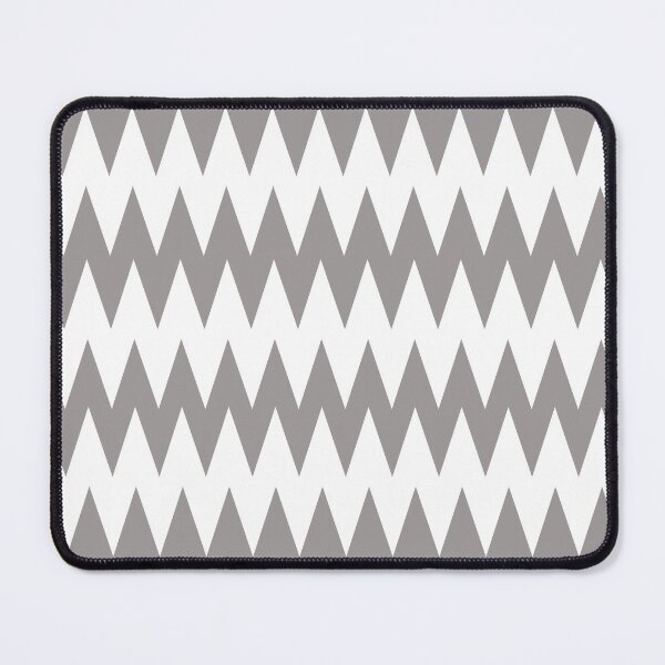 Artikelvorschau, Gray and White Zig Zag Horizontal Stripe Pattern Pairs Dulux 2022 Popular Colour Birch Root - Color Trends entworfen und verkauft von ColorOfTheYears.