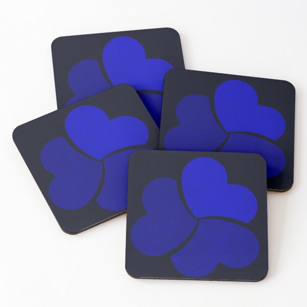 Item preview, deep blue stone syntec logo leaves designed and sold by YOStudios.