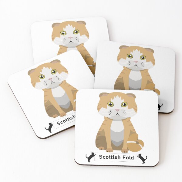 Item preview, Scottish Fold Cat Breed - Cartoon Art Style designed and sold by EdKid.