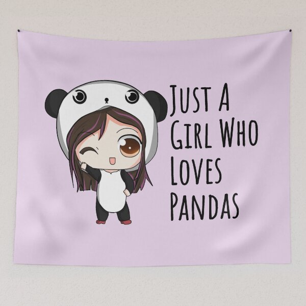 Item preview, Just A Girl Who Loves Pandas designed and sold by Nesro34.
