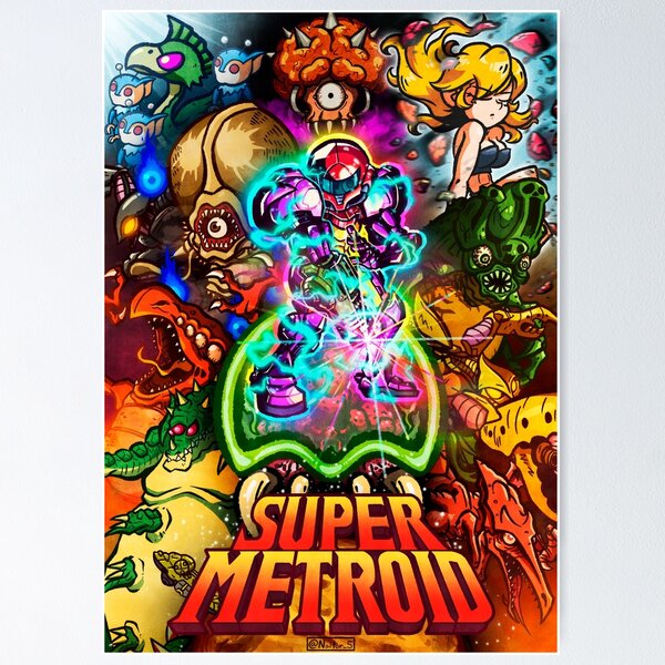 Item preview, Super Metroid Illustration designed and sold by Naitor5.