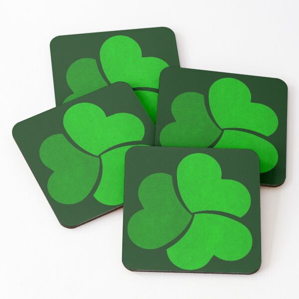 Item preview, vivid green stone syntec logo clover designed and sold by YOStudios.