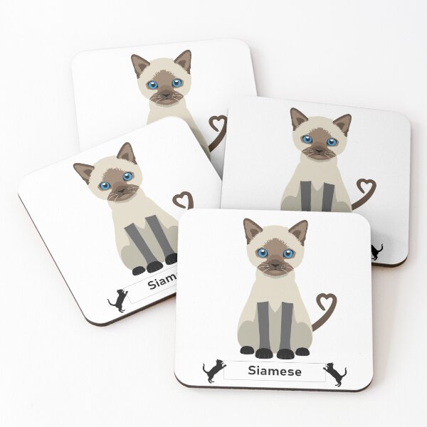 Item preview, Siamese Cat Breed - Cartoon Art Style designed and sold by EdKid.