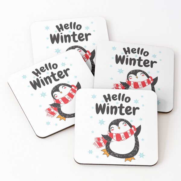 Item preview, Hello Winter Cute Penguin Pattern designed and sold by dass-art.