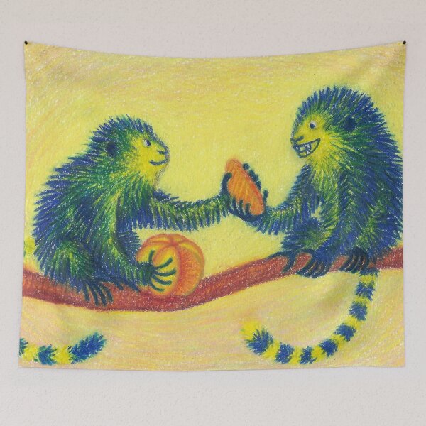 Item preview, little affections - sharing an orange designed and sold by InkTheCrow.