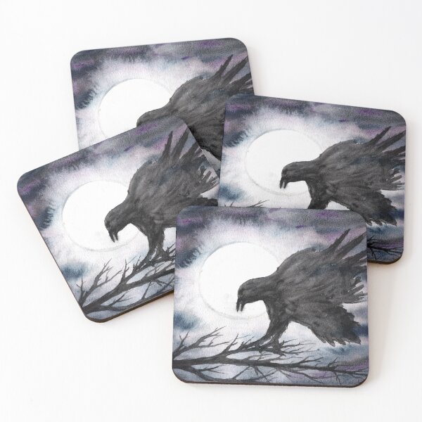 Item preview, Raven in the moonlight designed and sold by Sandra  Steinke.