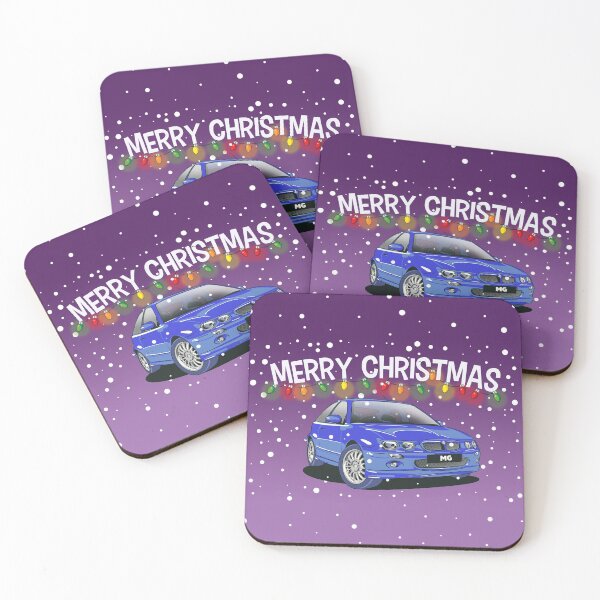 Item preview, Blue MG ZR Car Christmas Greeting Card designed and sold by Webazoot Industries - Car Art.