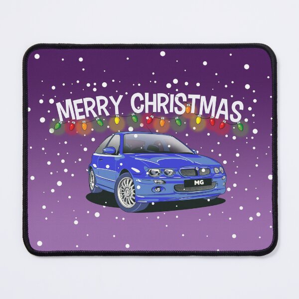 Item preview, Blue MG ZR Car Christmas Greeting Card designed and sold by Webazoot Industries - Car Art.