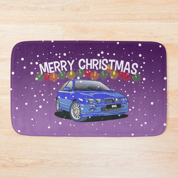 Item preview, Blue MG ZR Car Christmas Greeting Card designed and sold by Webazoot Industries - Car Art.