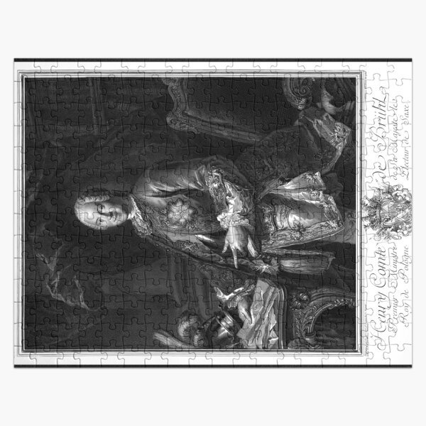 Portrait of Heinrich von Brühl by Jean-Joseph Balechou Fine Art Xzendor7 Old Masters Reproductions Jigsaw Puzzle