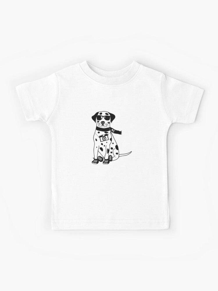 T Shirt Enfant Hipster Dalmatian Personnage De Dessin Anime De Chien Mignon Par Designedbyn Redbubble