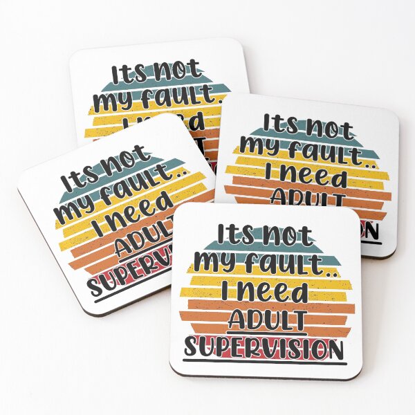 Item preview, Retro Sunset Adult Supervision designed and sold by NeavesPhoto.