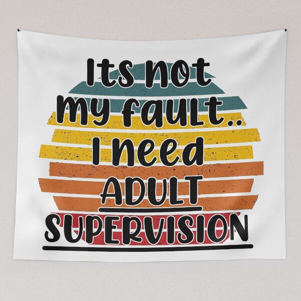 Item preview, Retro Sunset Adult Supervision designed and sold by NeavesPhoto.