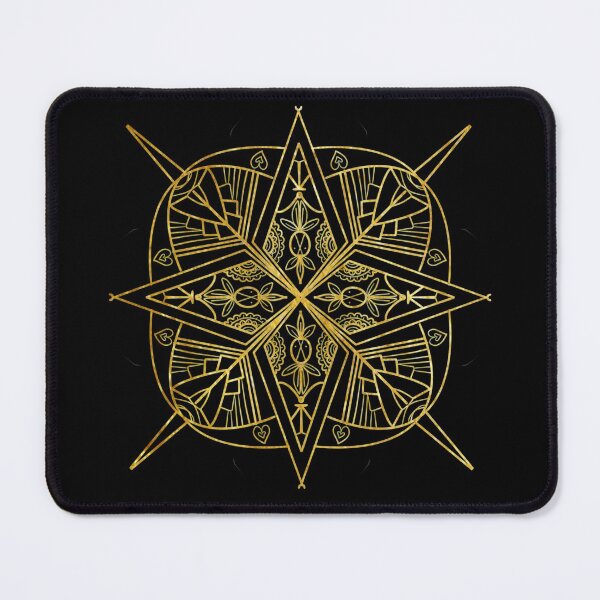 Item preview, gold pattern flower inspired magic book  designed and sold by tenkenryujin.