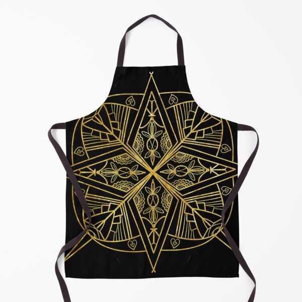 Item preview, gold pattern flower inspired magic book designed and sold by tenkenryujin.