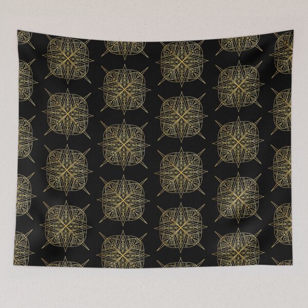 Item preview, gold pattern flower inspired magic book  designed and sold by tenkenryujin.