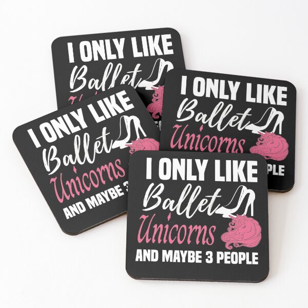 Item preview, I only Like Ballet Unicorns and Maybe 3 People - Cute Girly Ballet Dancer Design Gift Idea For Ballerina designed and sold by Prince - Bestseller ★★★★★.