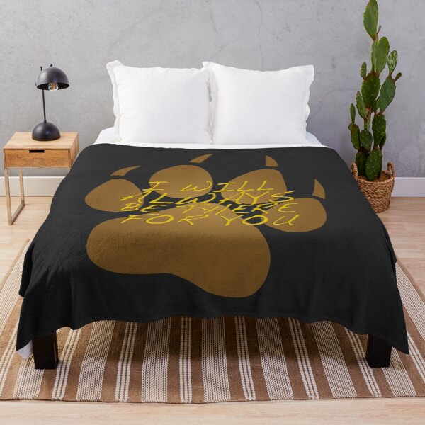 Item preview, I will always be there for you - wolf paw print designed and sold by PlanetaryArtist.