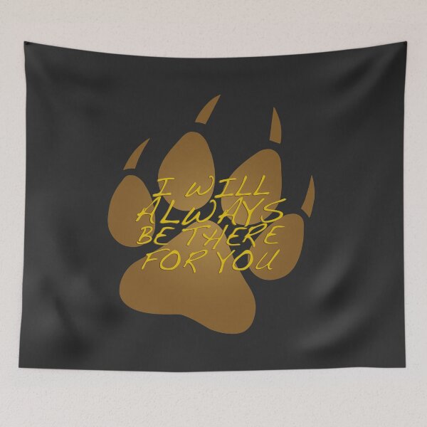 Item preview, I will always be there for you - wolf paw print designed and sold by PlanetaryArtist.