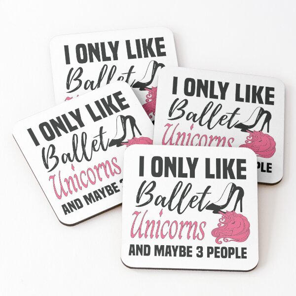 Item preview, I only Like Ballet Unicorns and Maybe 3 People - Cute Girly Ballet Dancer Design Gift Idea For Ballerina designed and sold by Prince - Bestseller ★★★★★.