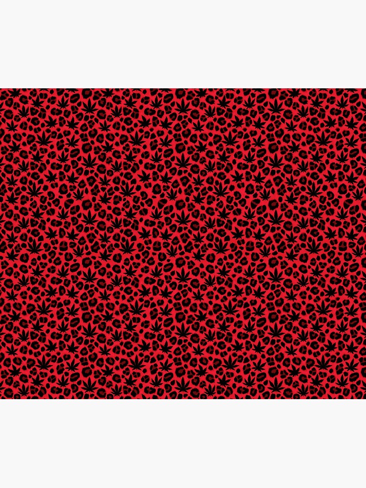 Thumbnail 6 of 6, Throw Blanket, Red Leopard designed and sold by Skyvora.