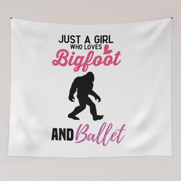 Item preview, Just a Girl Who Loves Bigfoot and Ballet - Cute Girly Ballet Dancer Design Gift Idea For Ballerina designed and sold by Prince - Bestseller ★★★★★.