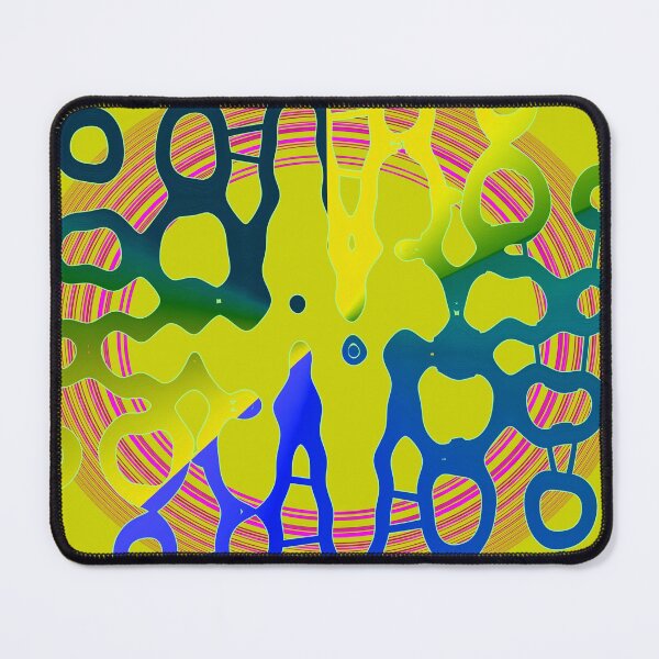 Item preview, Dull yellow and dark blue asymmetrical geometrical shapes by Code03. designed and sold by Code03.