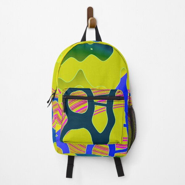Item preview, Dull yellow and dark blue asymmetrical geometrical shapes by Code03. designed and sold by Code03.