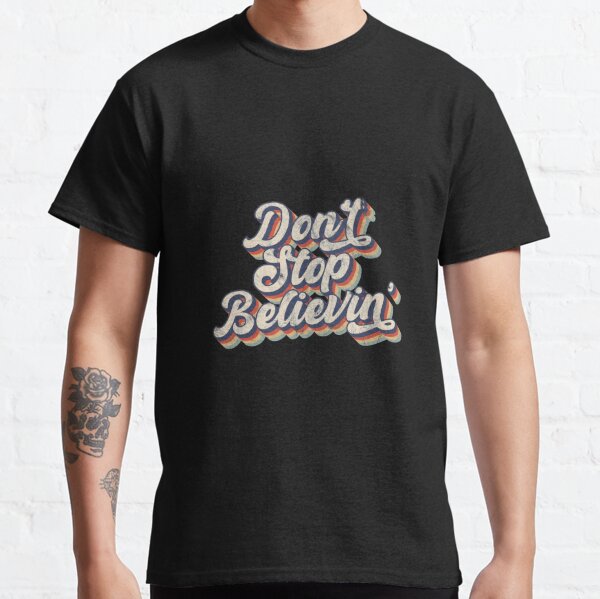 Ink Detroit Don't Stop Believing 1984 T-Shirt - Navy