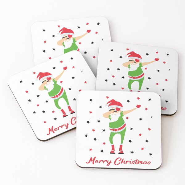Artikelvorschau, Lustiger tupfender Weihnachtsmann Frohe Weihnachten entworfen und verkauft von lakshithared.