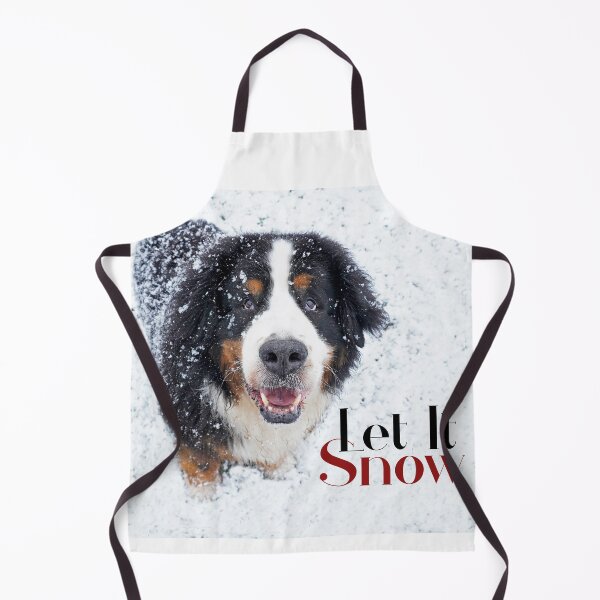 Item preview, Let it Snow, Bernese Mountain Dog in the snow designed and sold by AlbertandOlly.