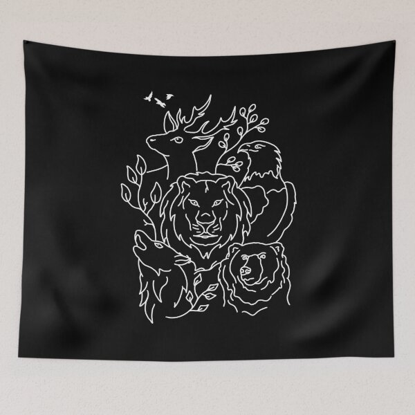 Item preview, Animals Jungle Minimalist designed and sold by ethnicdrawing.