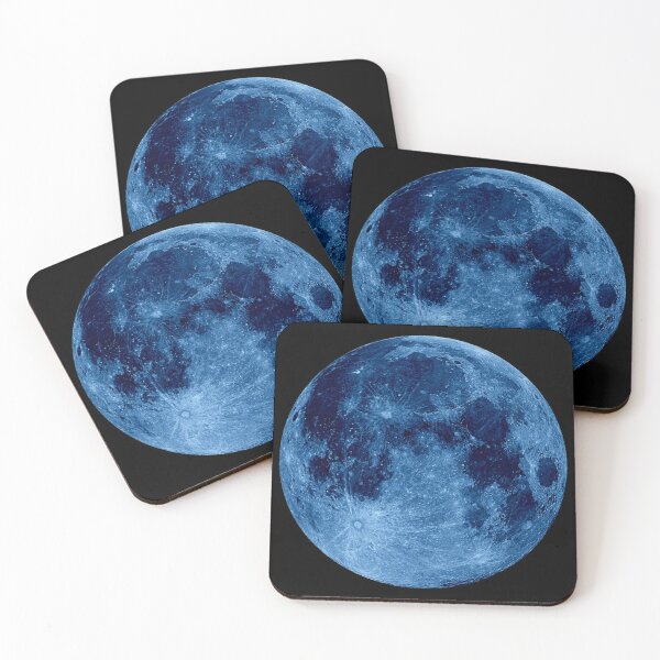 Item preview, Blue Full Moon / Circle / Full Moon / Blue Moon / Night Sky / Sticker / Dark designed and sold by AnnaWander.