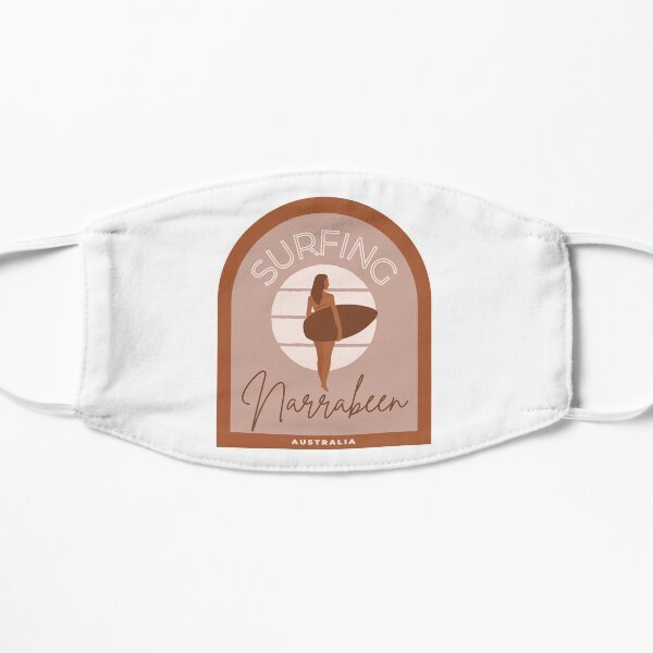 Surfing Narrabeen Australia Flat Mask
