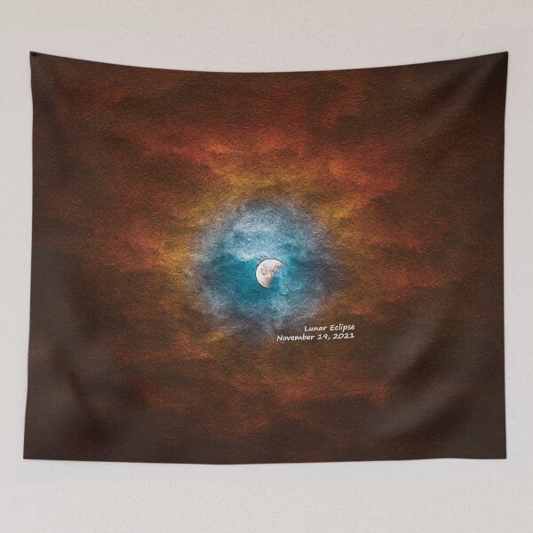 Item preview, Partial lunar eclipse on November 19, 2021 - designed and sold by FelCastro.
