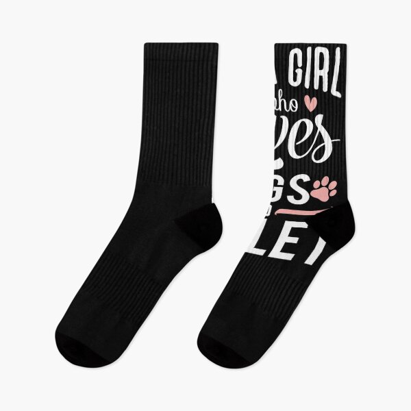 Item preview, Just a Girl Who Loves Dogs and Ballet - Cute Girly Ballet Dancer Design Gift Idea For Ballerina designed and sold by Prince - Bestseller ★★★★★.