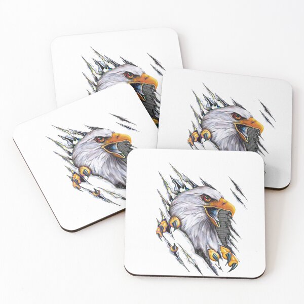Item preview, t-shirt with a bald eagle designed and sold by crazybaks.
