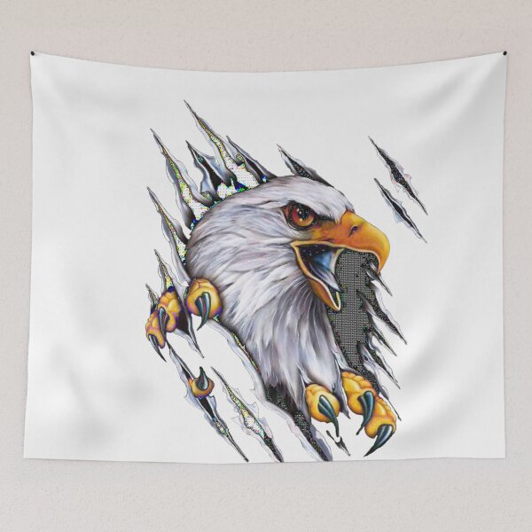 Item preview, t-shirt with a bald eagle designed and sold by crazybaks.