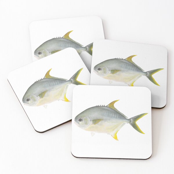 Item preview, Florida Pompano (Trachinotus carolinus) designed and sold by LeakyCanoeArt.