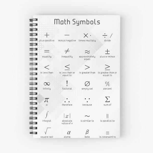 Item preview, Math Symbols designed and sold by ThalassaStudios.