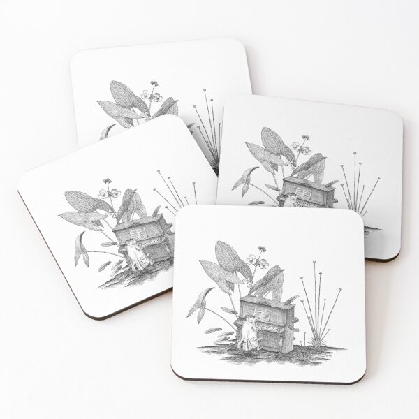 Item preview, Frog plays piano surrounded by tadpoles designed and sold by Vincent Briggs.