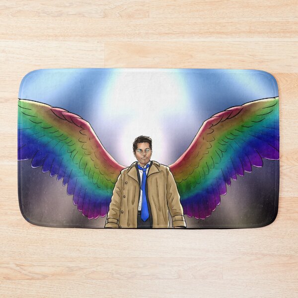 Item preview, Rainbow Wings for Castiel designed and sold by M-O-E-M.